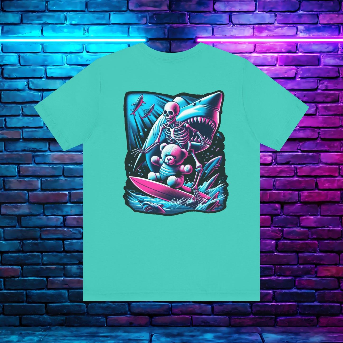 BKAB Shark Surfer 2-Sided Tee