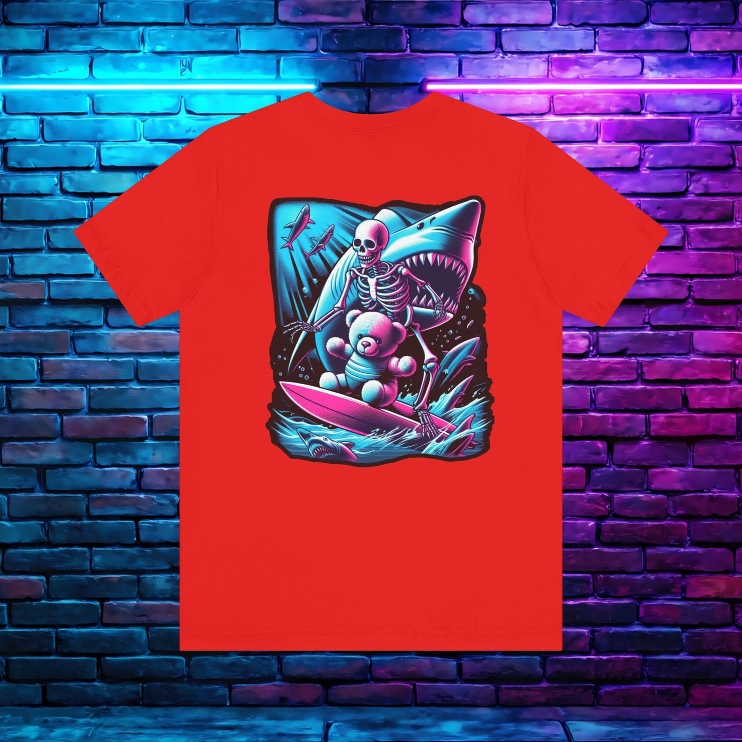 BKAB Shark Surfer 2-Sided Tee
