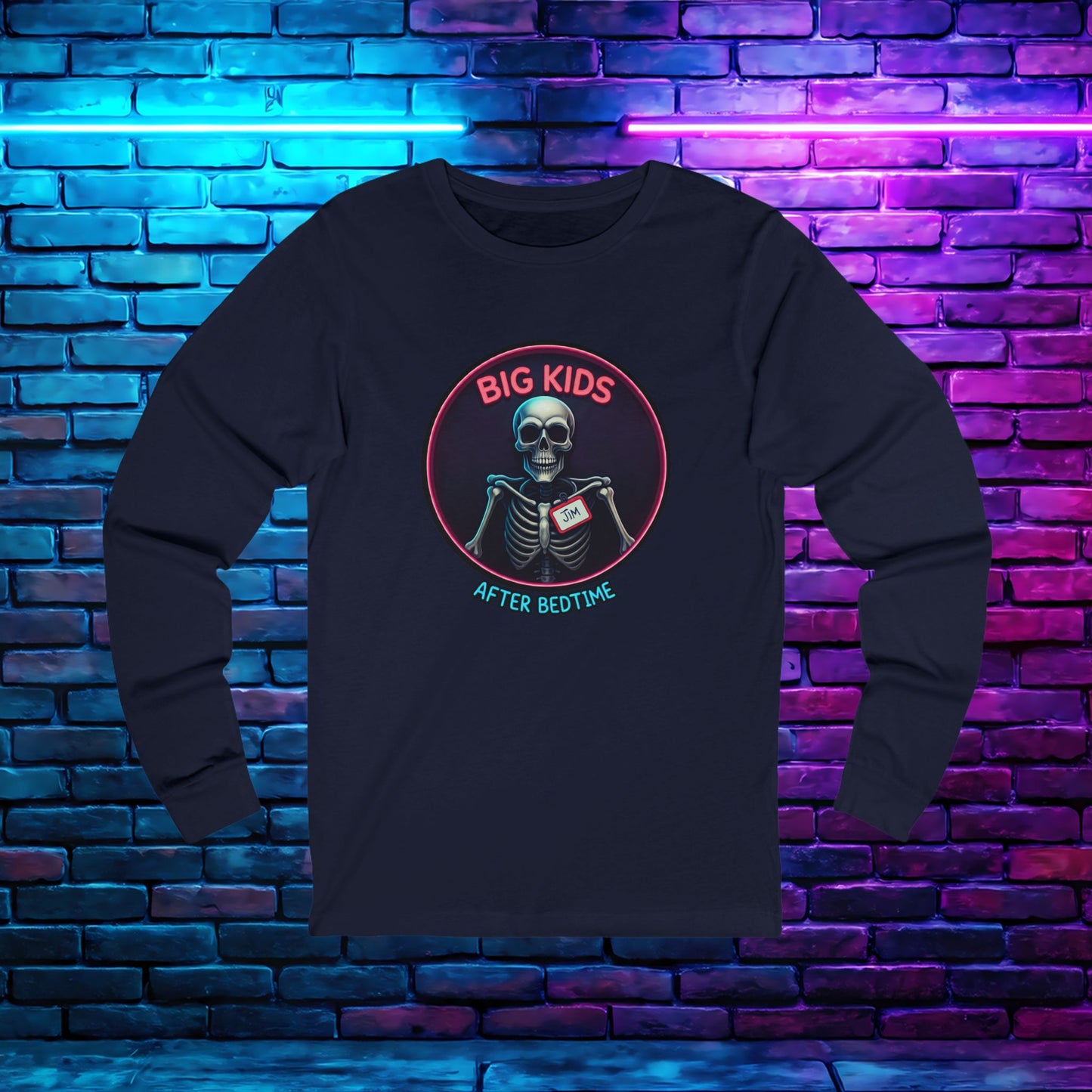 Nametag Jim Unisex Long Sleeve Tee