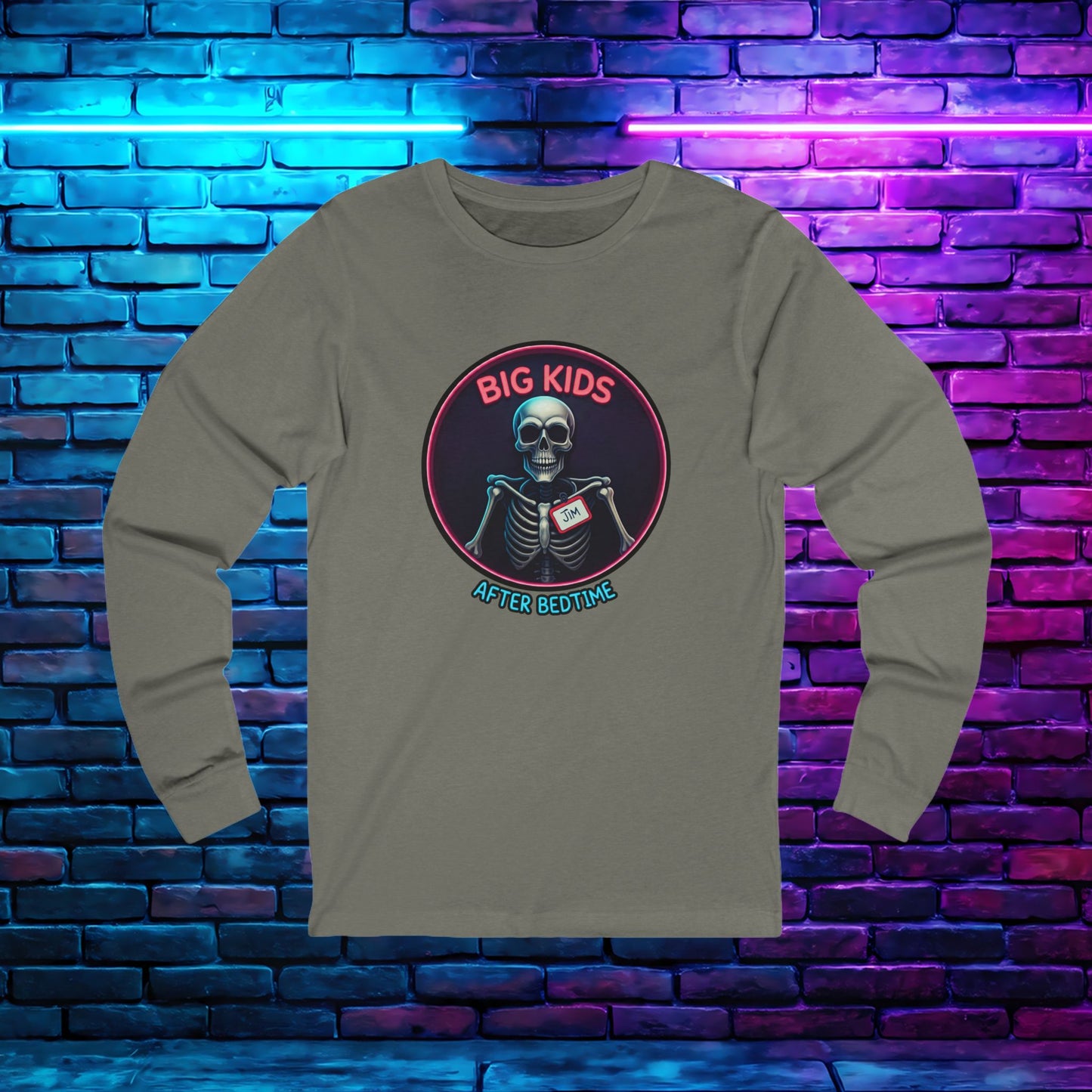 Nametag Jim Unisex Long Sleeve Tee
