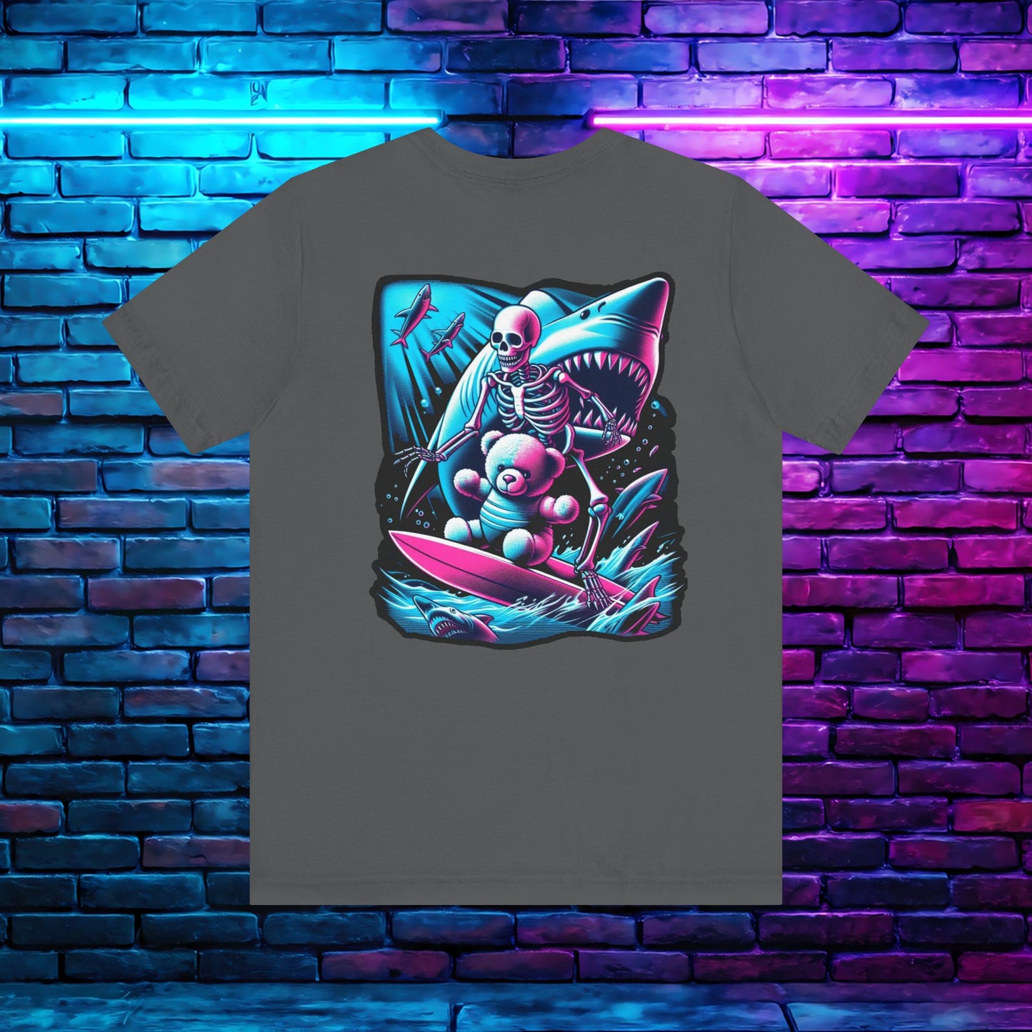 BKAB Shark Surfer 2-Sided Tee