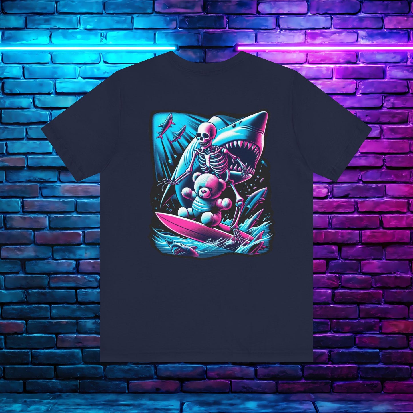 BKAB Shark Surfer 2-Sided Tee