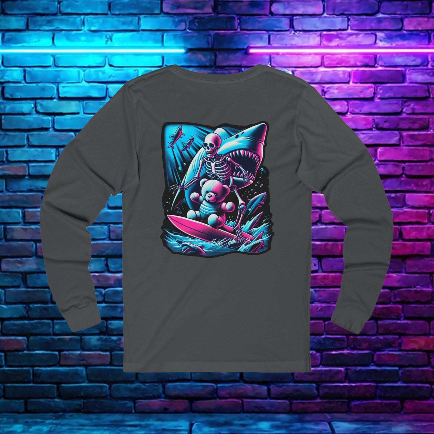 BKAB Shark Surfer Unisex Long Sleeve Tee