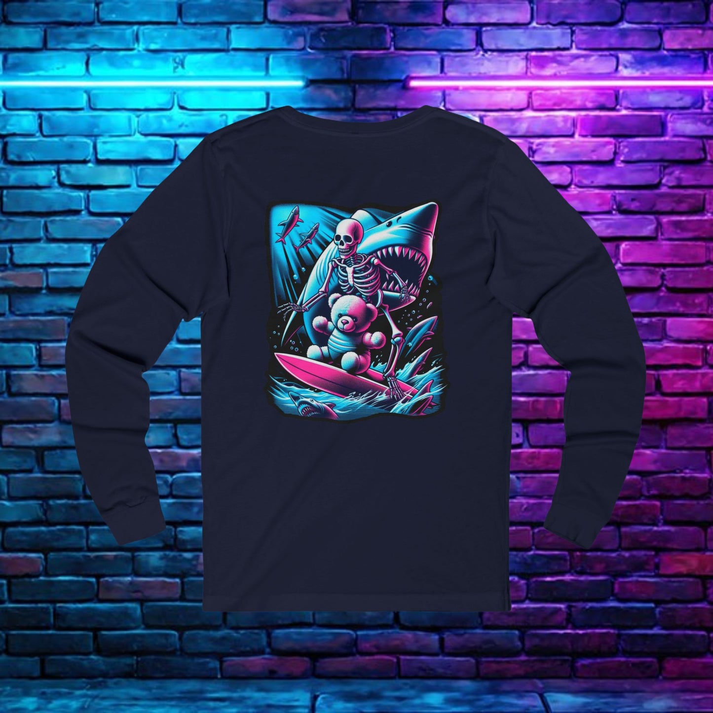 BKAB Shark Surfer Unisex Long Sleeve Tee