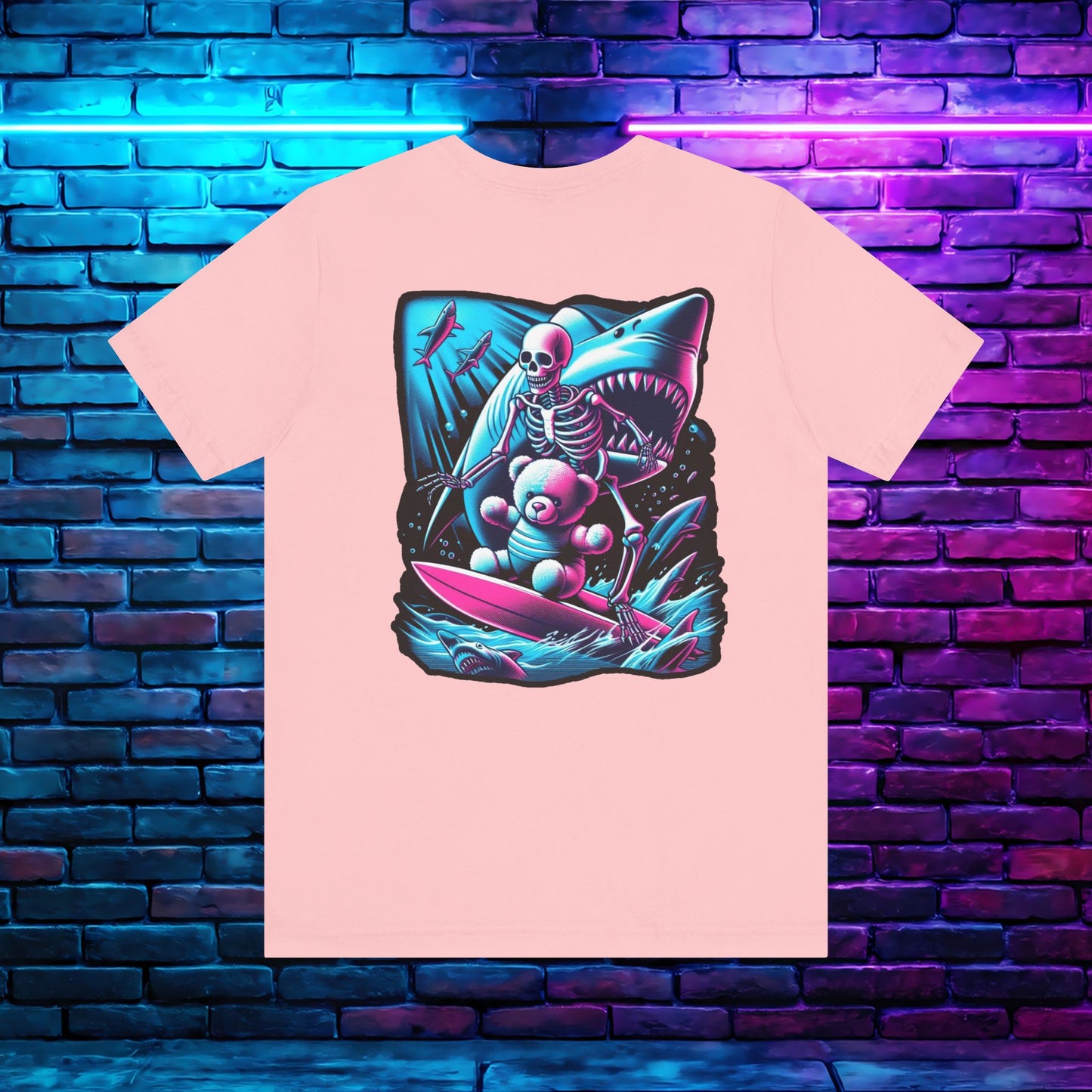 BKAB Shark Surfer 2-Sided Tee