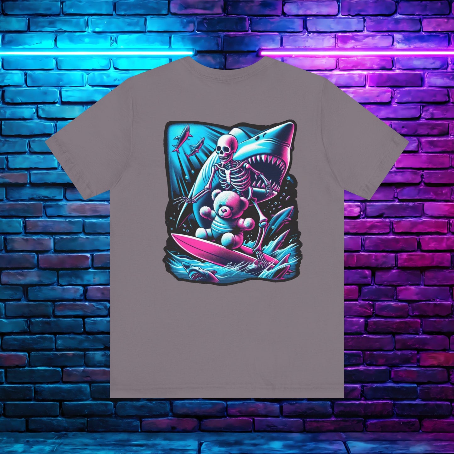 BKAB Shark Surfer 2-Sided Tee