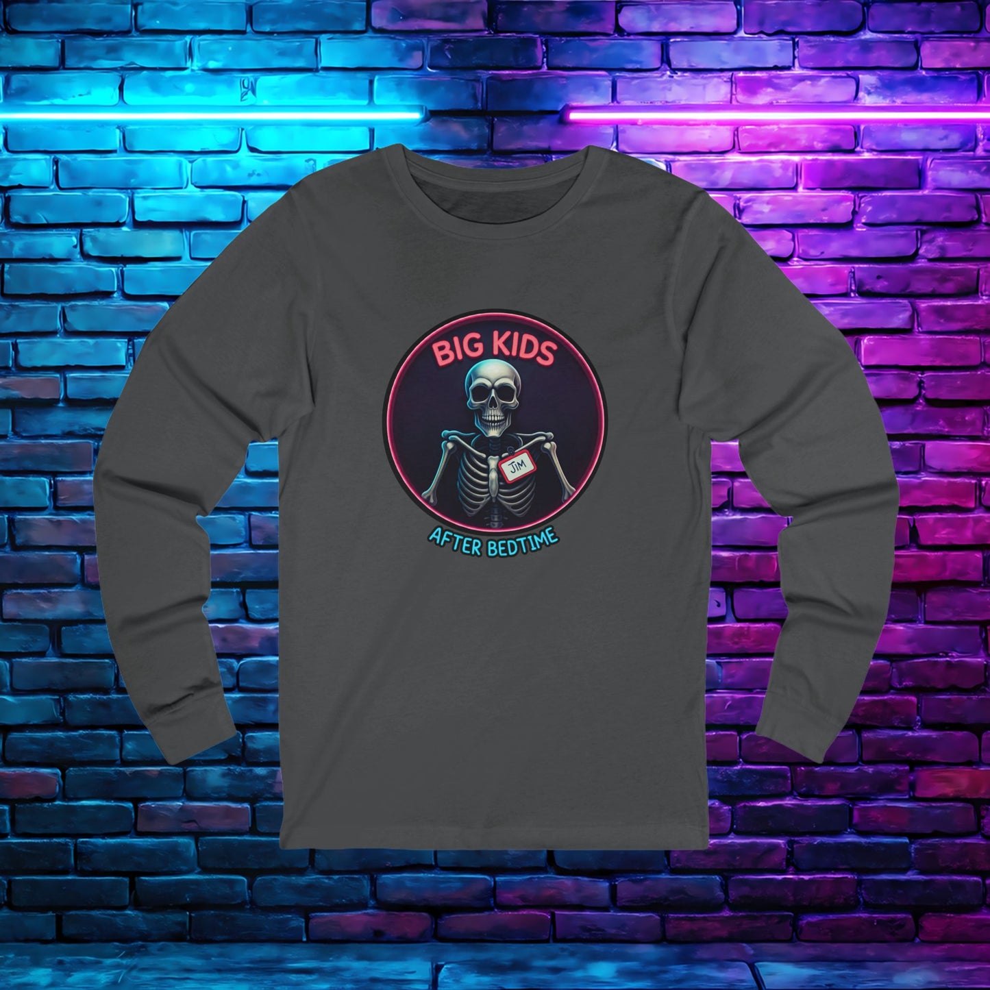 Nametag Jim Unisex Long Sleeve Tee