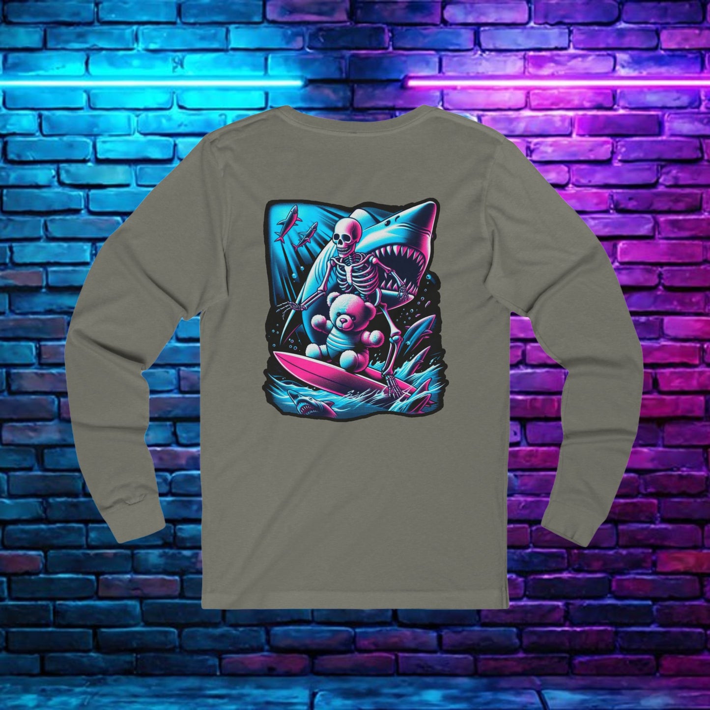 BKAB Shark Surfer Unisex Long Sleeve Tee